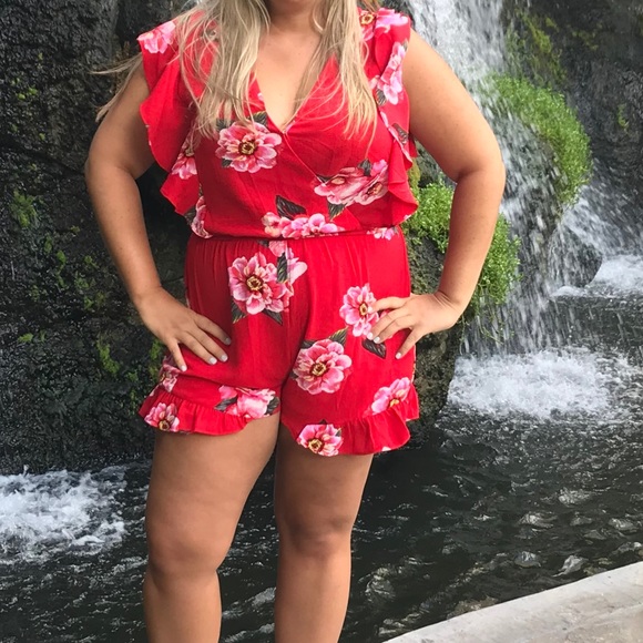 Floral Romper - Picture 3 of 3